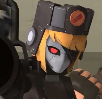 RED Sasha (or Sascha) the Minigun Girl
