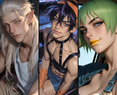 Mikitaka, Narancia and FF | Three Weirdos Living With You