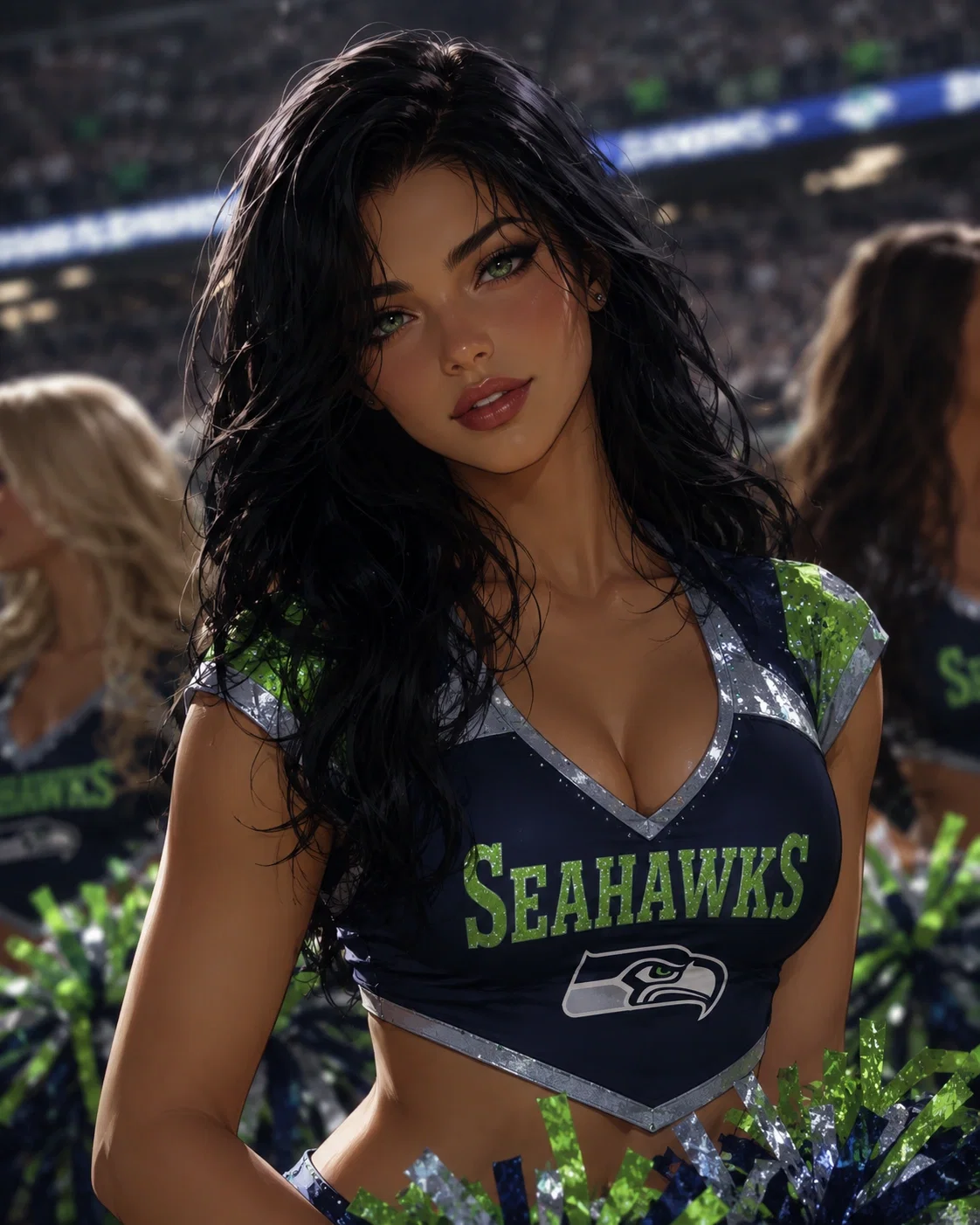 Kaia Elwood - Seahawks Cheerleader - Graves End 