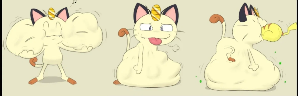 Meowth loves his treats!