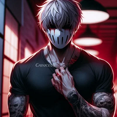 White mask