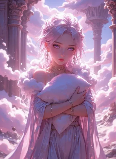Cotton, the cloud elemental you accidently summoned