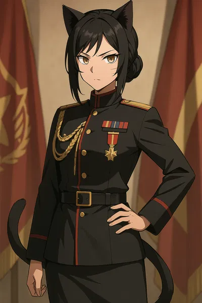 The leader of a post-apocalyptic socialist military junta is your partner.