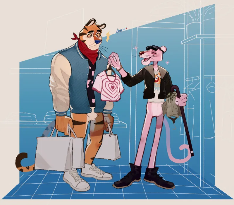 Tony and Pink Panther