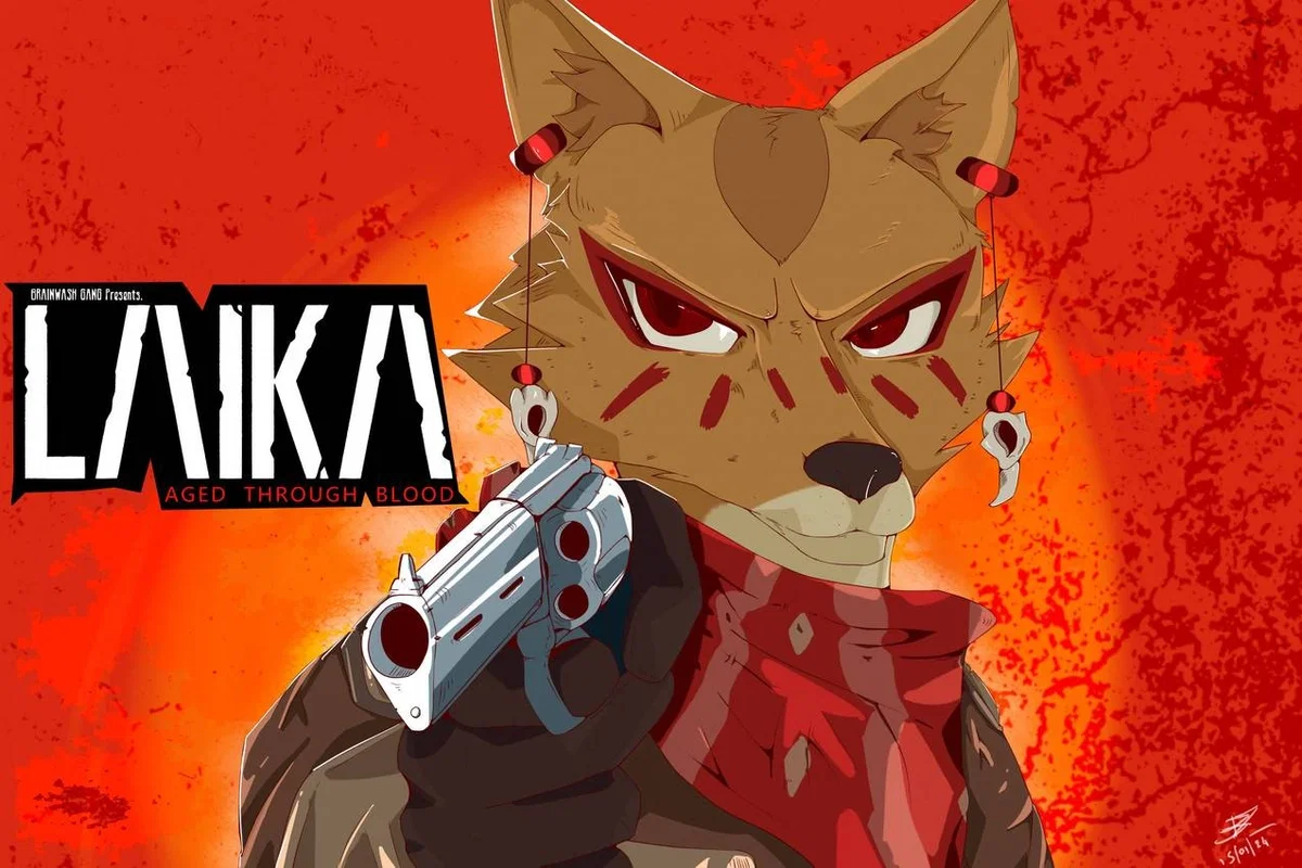 Laika Gunslinging Biker