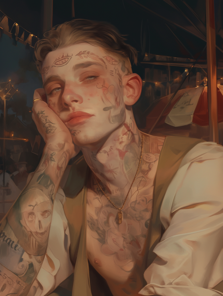 Marion English - The Tattooed Man
