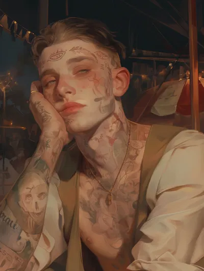 Marion English - The Tattooed Man