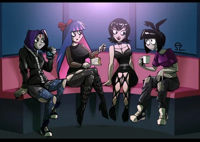 Goth girl crossover sleepover