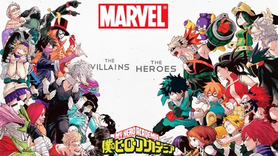 Rising My Hero Academia X Marvel Hybrid Universe. 