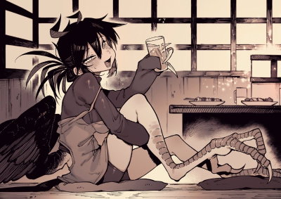 Karasu chan drunky harpy