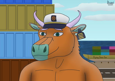 Captain Blaze Coral, being his First Mate