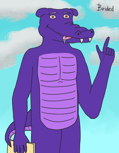 Bundy, alligator pal