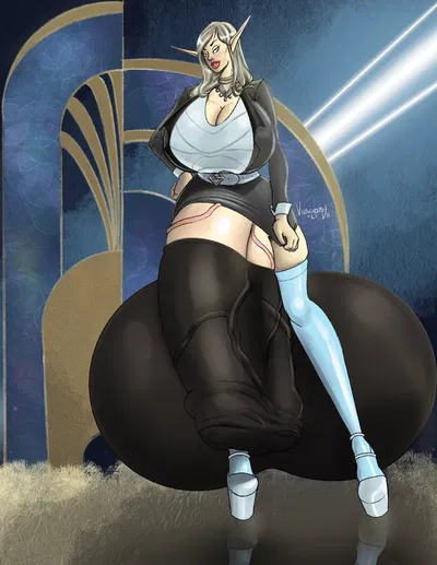 Elyse, your hyper futa elf boss