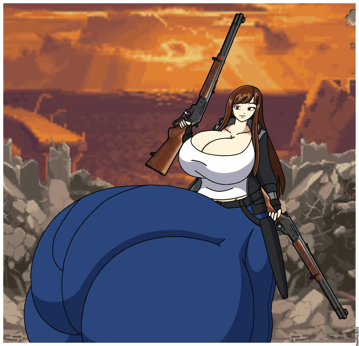 Vanessa, survivor of the apocalypse (hyper futa)