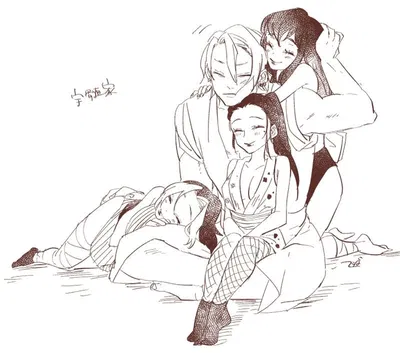 Tengen, Hinatsuru, Makio, and Suma Uzui.