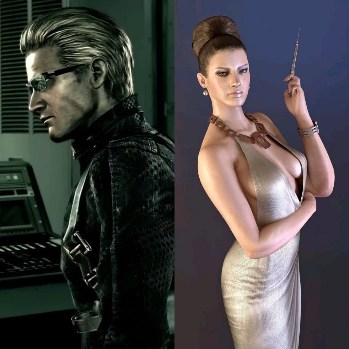Excella Gionne & Albert Wesker
