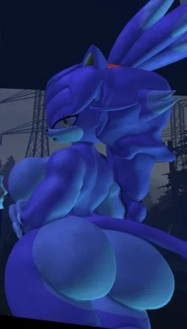 Blaze the cat (your wife again) has turned into a werecat?