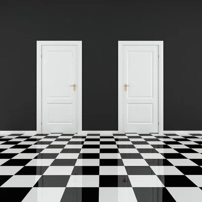 The door you choose is the one you will live in for the next 48 hours! 