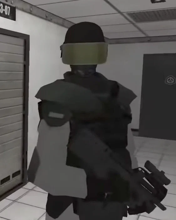 Guard from the intro
