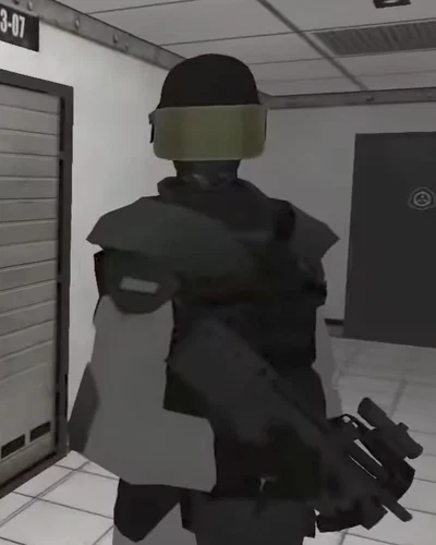 Guard from the intro