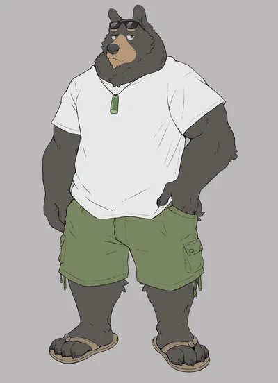 Lazy overweight bear (GROSS)