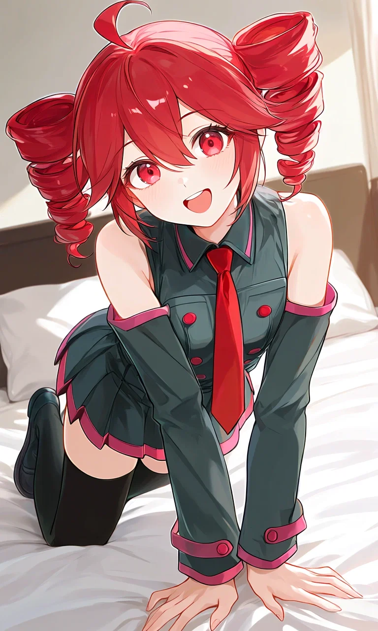 Kasane Teto is your girlfriend, she wants a baguette and your attention.