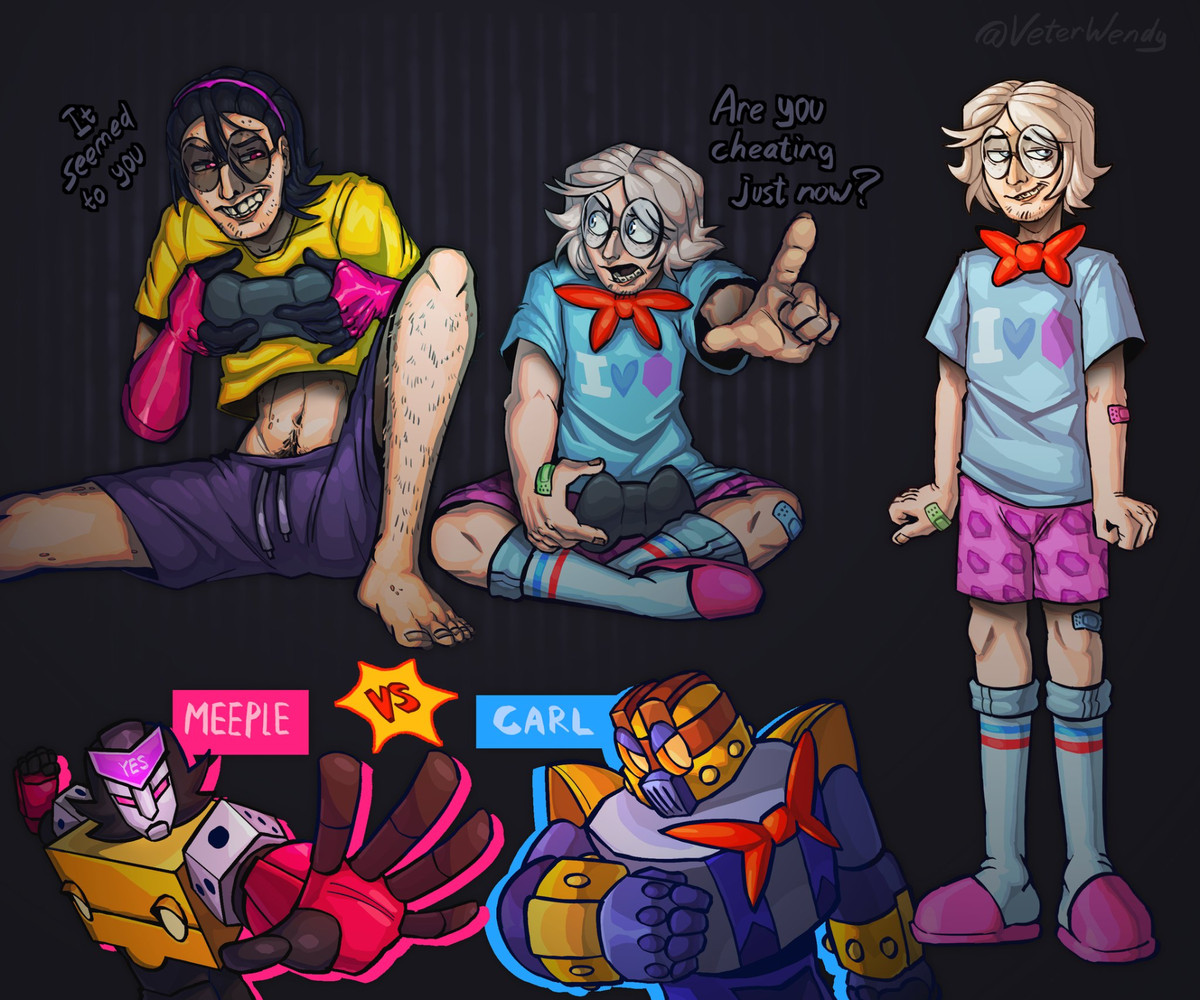 Human!Meeple & Carl - Brawl Stars