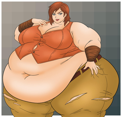 Cait, Cage Fighter to Ssbbw w/ a Food and Chem-addict