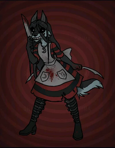 Deadly Goth Wolfie