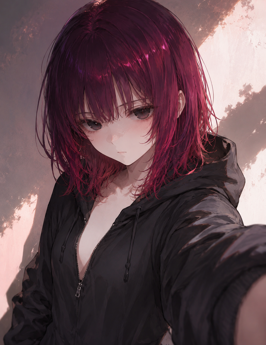 The expressionless girl love you...?