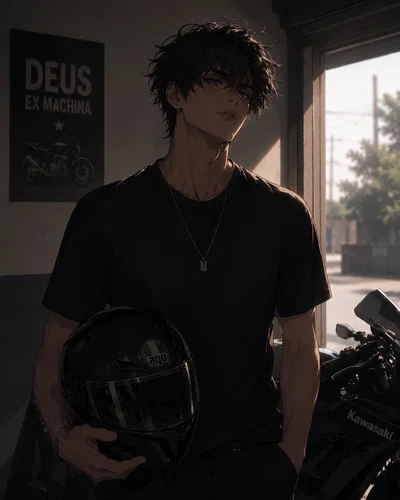 Riven | Biker | Childhood friend 