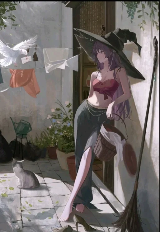 Post-Magic War | Nyx Velka | Retired Witch General and cat