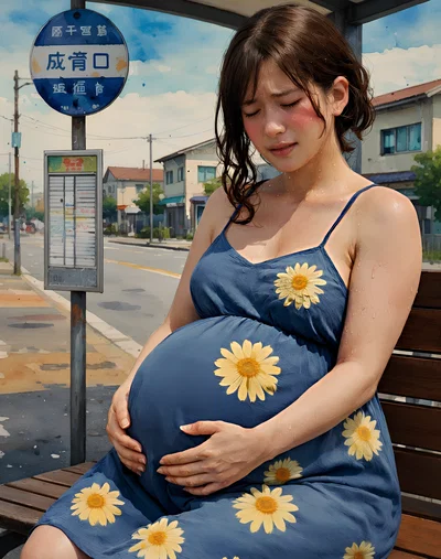 🌸 Shy Pregnant Woman • Emotional & Vulnerable 🌸
