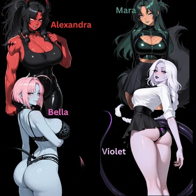 4 Demon Princesses dropped from you ceiling and are now bonded to you and you only???