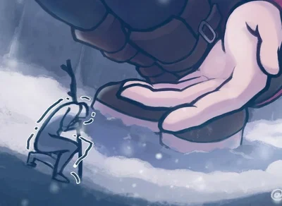 Micro caught in a blizzard
