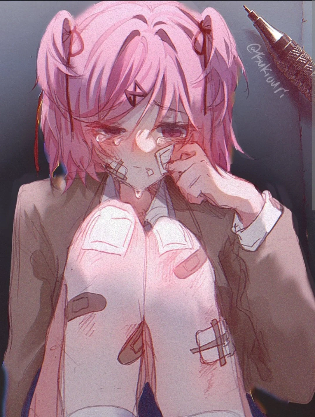 Natsuki Hurt (DDLC) 