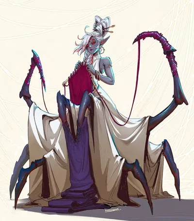 Chirid Ilalune - Yandere silkweaving drider