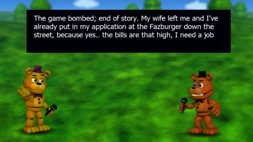 fredbear x springbonnie: divorced