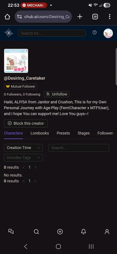 Made a Chub Ai Acc