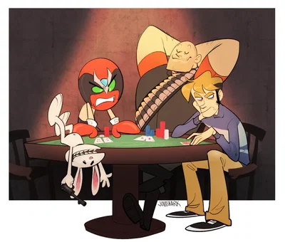 Poker night at the inventory🃏