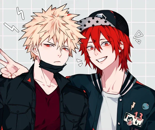 Bakugo & kirishima [ur best friends]