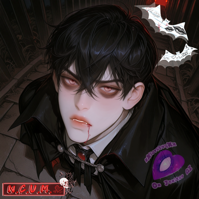 Sebastian Lutece || Halfbreed vampire wannabe who’s actually a dorky loser