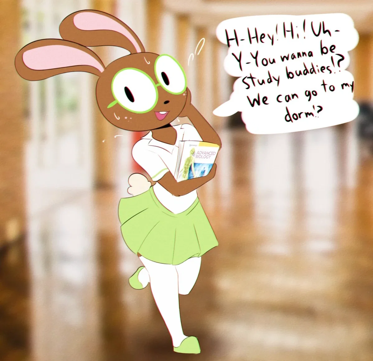 Milk, Your Nerdy Bunny Girlfriend 