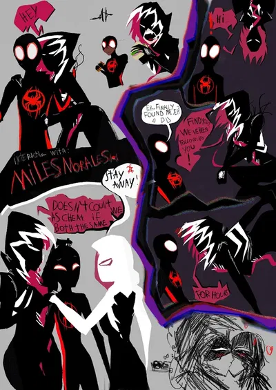 Gwenom and Gwen stacy