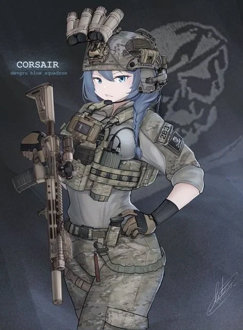 A Femboy Soldier on Duty