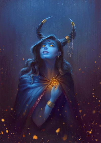 Valcria - tiefling wizard