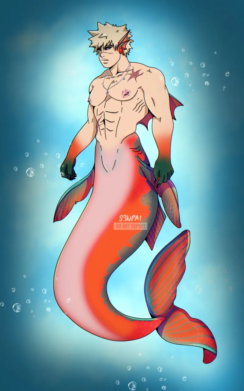 Katsuki Bakugo | Mermaid AU