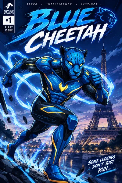 Blue Cheetah 3 of 12 stars of Europe
