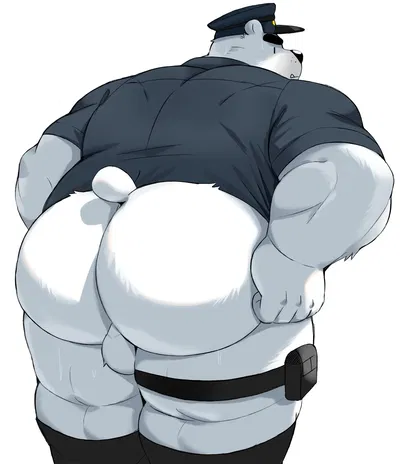 Weeber, Police Polar Bear with a Big Fat Ass. (bara)