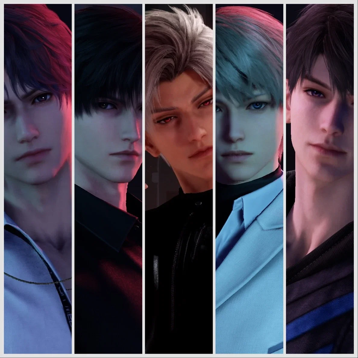 5 hot men from Love And DeepSpace